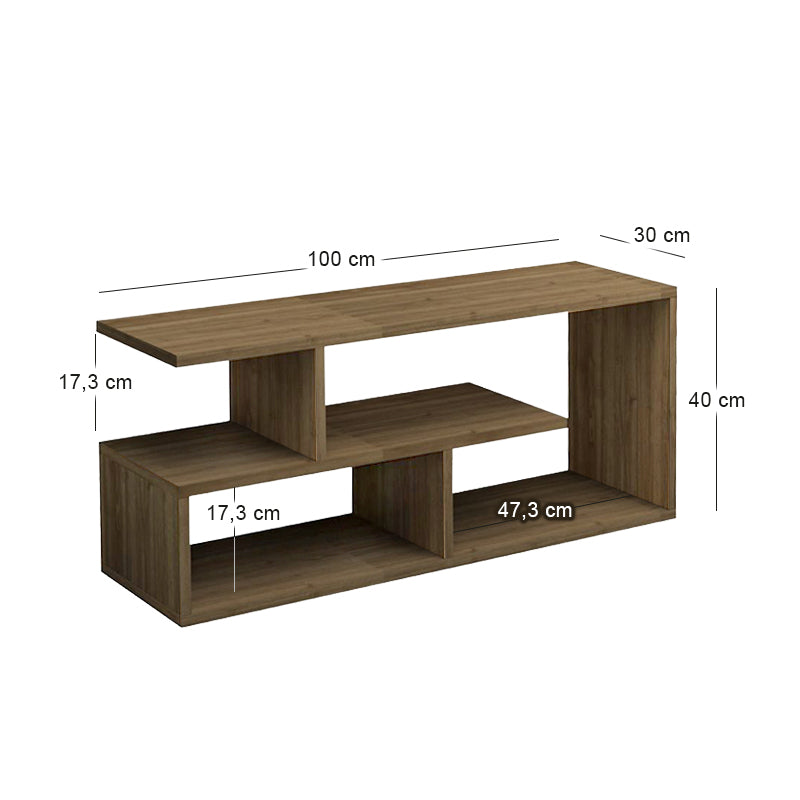Έπιπλο Τηλεόρασης Forever Χρώμα Καρυδί 100x30x40
