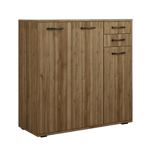 Shoe Cabinet - Infinity Wardrobe Walnut Color 108x35x108
