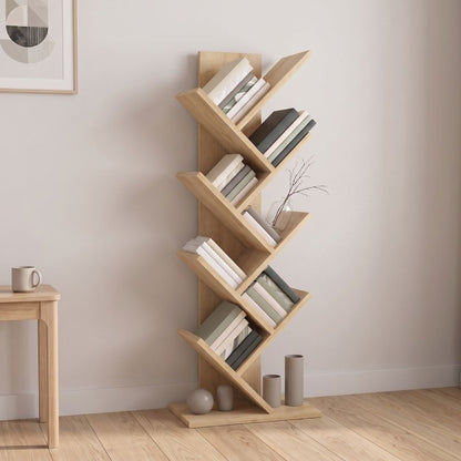 Βιβλιοθήκη Maxy Χρώμα Φυσικό Οξιάς 45x26,4x120