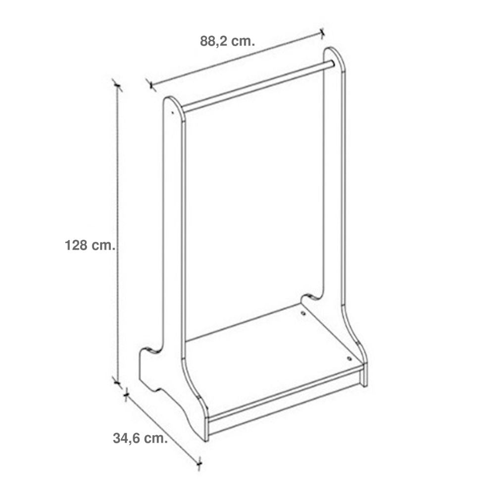 Έπιπλο Εισόδου Glimer Χρώμα Λευκό 88,2x34,6x128