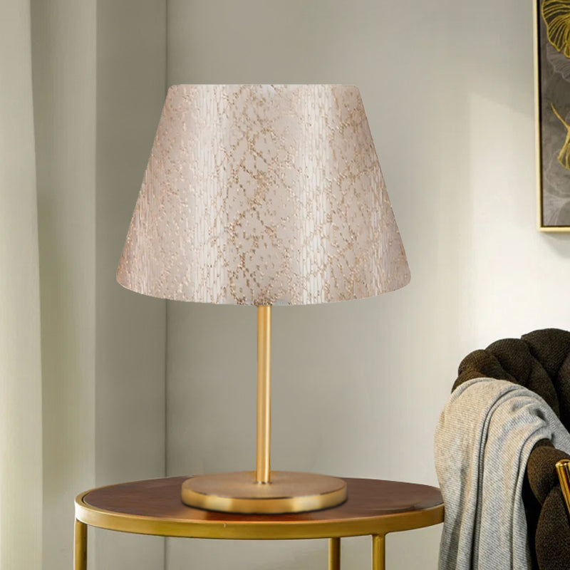 Φωτιστικό Επιτραπέζιο Rosenthal Ύφασμα PVC Χρώμα Χρυσό 22x17x37