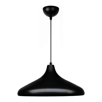 Φωτιστικό Οροφής Lela E27 Μεταλλικό Μονόφωτο Χρώμα Μαύρο Ø31x100