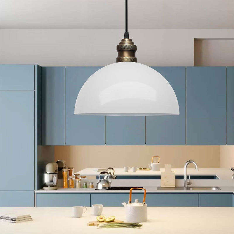 Φωτιστικό Οροφής Tomas E27 Μεταλλικό Μονόφωτο Χρώμα Λευκό Φ25x100