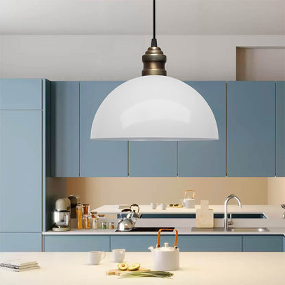 Φωτιστικό Οροφής Tomas E27 Μεταλλικό Μονόφωτο Χρώμα Λευκό Φ25x100