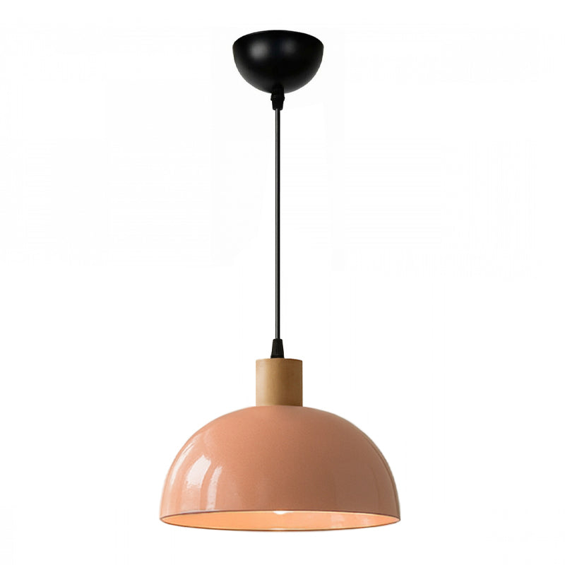 Φωτιστικό Οροφής Talis E27 Μεταλλικό Μονόφωτο Χρώμα Salmon Ø25x100