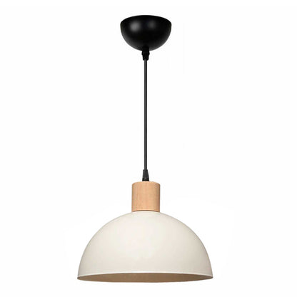 Φωτιστικό Οροφής Talis E27 Μεταλλικό Μονόφωτο Χρώμα Κρεμ Ø25x100