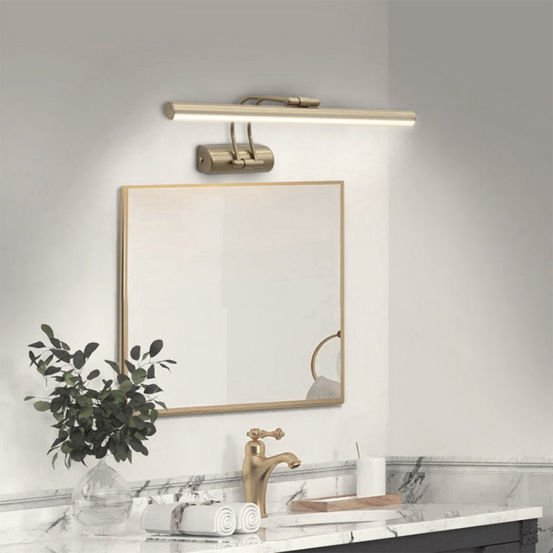 Απλίκα Καθρέπτη Μπάνιου LED Laura Μεταλλική Χρώμα Χρυσό Ματ 45εκ