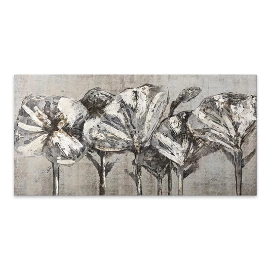 Πίνακας Σε Καμβά White Flowers Ψηφιακής Εκτύπωσης 120X60X3