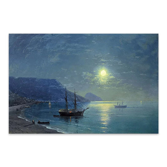 Πίνακας σε Καμβά Night In The Crimea Ψηφιακής Εκτύπωσης 60x40x3