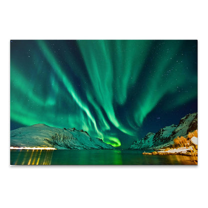 Πίνακας σε Καμβά "Aurora Borealis" Ψηφιακής Εκτύπωσης 100x70x3