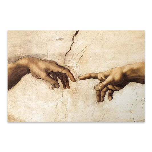 Πίνακας σε Καμβά "The Creation of Adam" Ψηφιακής Εκτύπωσης 125x80x3