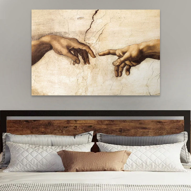 Πίνακας σε Καμβά "The Creation of Adam" Ψηφιακής Εκτύπωσης 125x80x3
