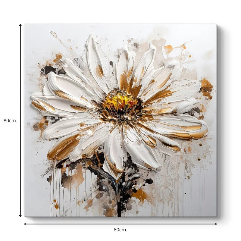 Πίνακας σε Καμβά Daisy Ψηφιακής Εκτύπωσης 80x80x3