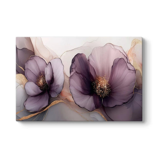 Πίνακας σε Καμβά Purple Peonies Ψηφιακής Εκτύπωσης 100x70x3