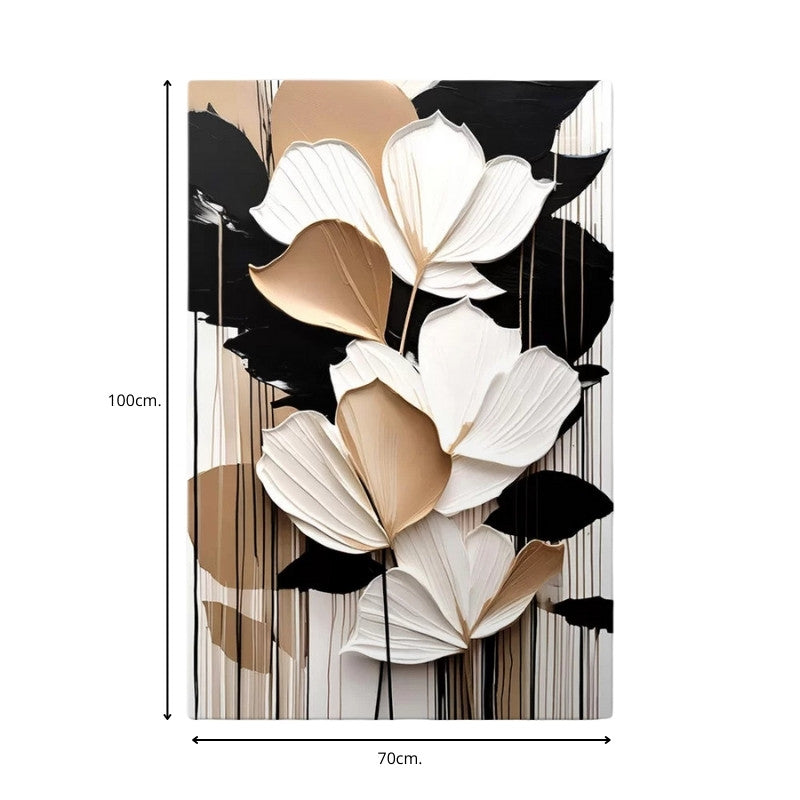 Πίνακας σε Καμβά Abstract Flower Ψηφιακής Εκτύπωσης 70x100x3