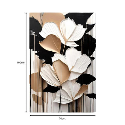 Πίνακας σε Καμβά Abstract Flower Ψηφιακής Εκτύπωσης 70x100x3