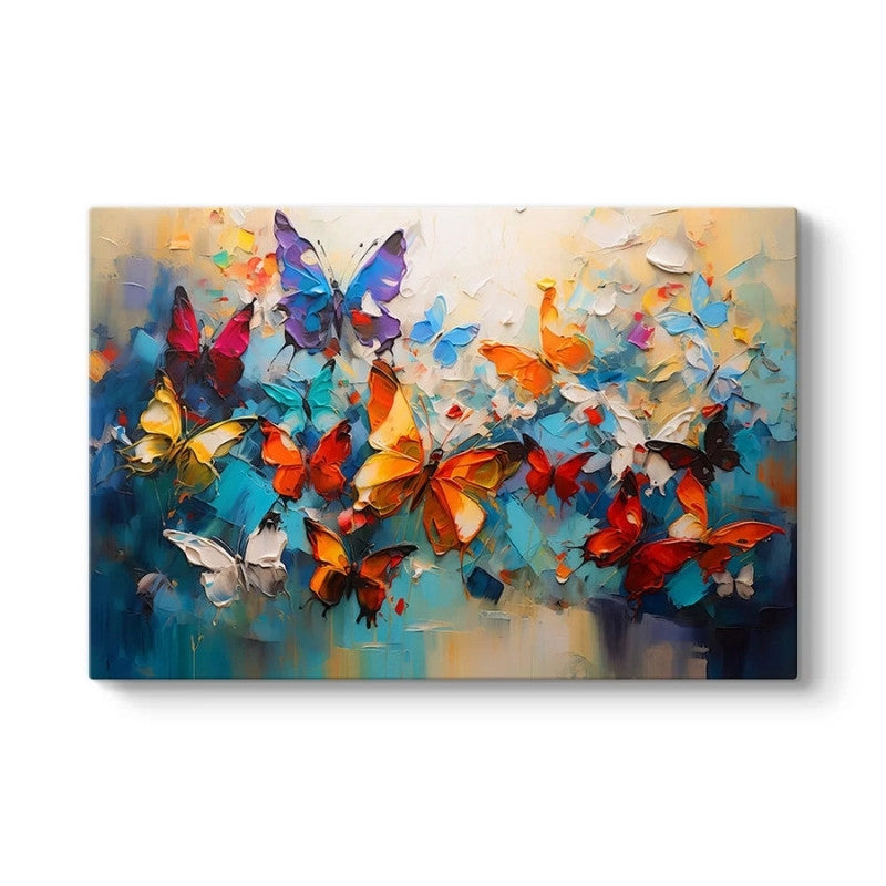 Πίνακας σε Καμβά Festival of Butterflies Ψηφιακής Εκτύπωσης 100x70x3