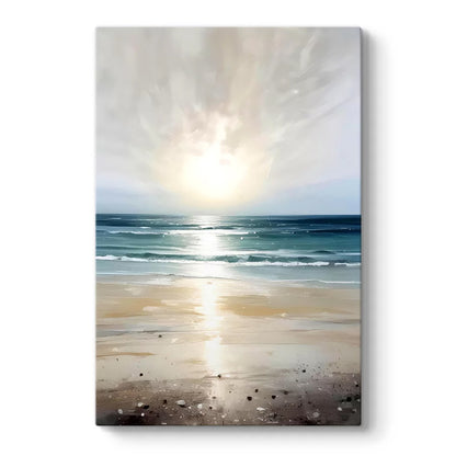 Πίνακας σε Καμβά "Sunrise on the Beach" Ψηφιακής Εκτύπωσης 50x75x3