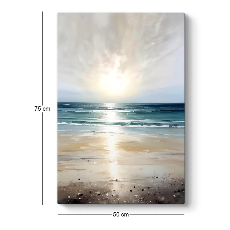 Πίνακας σε Καμβά "Sunrise on the Beach" Ψηφιακής Εκτύπωσης 50x75x3
