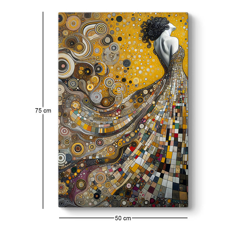 Πίνακας σε Καμβά "Elegant Woman" Ψηφιακής Εκτύπωσης 50x75x3