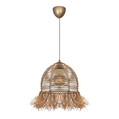 Φωτιστικό Οροφής Varena E27 Χάρτινο Μονόφωτο Χρώμα Φυσικό Ø30x70