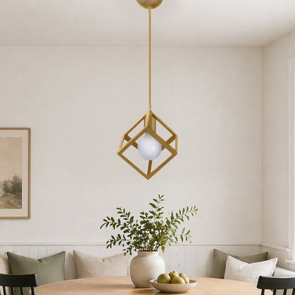 Ceiling Light Lumid E27 Metal Single Gold 16x16x65