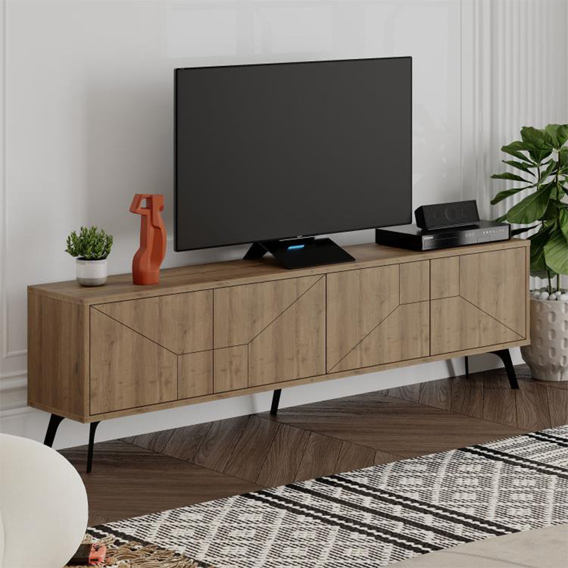 Έπιπλο Τηλεόρασης Dune Χρώμα Ανοιχτό Καρυδί 180x29,6x50