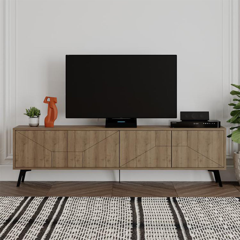 Έπιπλο Τηλεόρασης Dune Χρώμα Ανοιχτό Καρυδί 180x29,6x50
