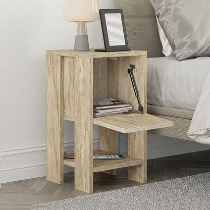 Bedside Table Ema Travertine Colour 30x30x55