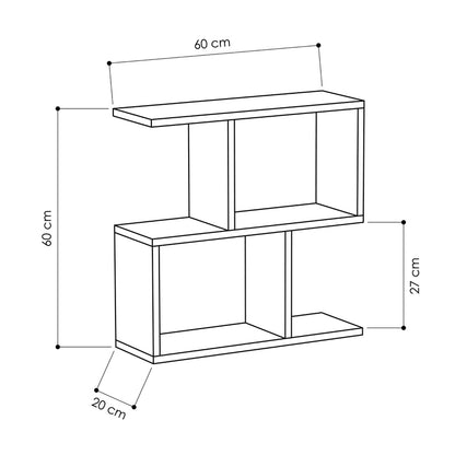 Βοηθητικό Τραπεζάκι Homemania Χρώμα Μαύρο 60x20x60