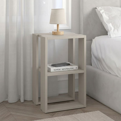 Bedside Table - Side Table Lonie Sandstone Color 34x30x55