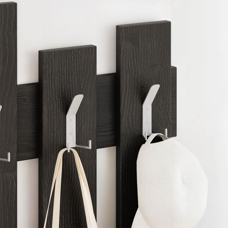 Κρεμάστρα Τοίχου Wave Χρώμα Black Wood 64x4x81