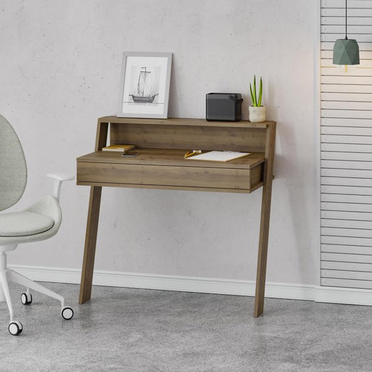 Γραφείο Εργασίας Cowork Χρώμα Ανοιχτό Καρυδί 94x50x91