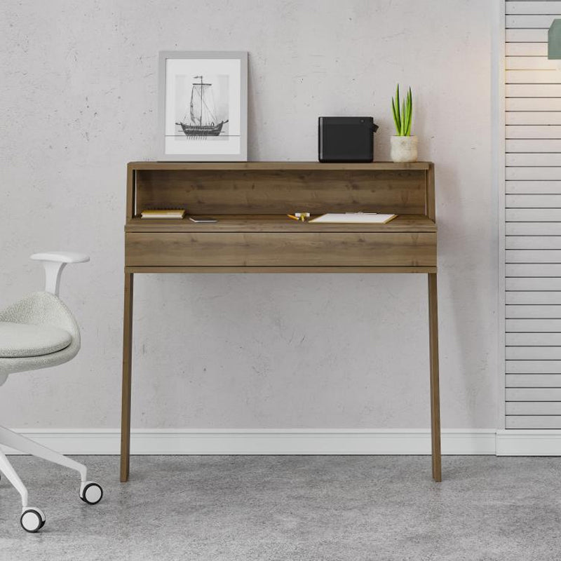 Γραφείο Εργασίας Cowork Χρώμα Ανοιχτό Καρυδί 94x50x91