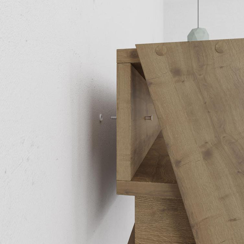 Γραφείο Εργασίας Cowork Χρώμα Ανοιχτό Καρυδί 94x50x91