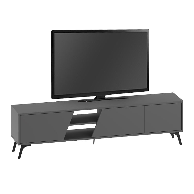 Έπιπλο Τηλεόρασης Fiona Χρώμα Ανθρακί 180x35,6x48