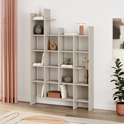 Βιβλιοθήκη Manco Χρώμα Sandstone 122x25,5x188