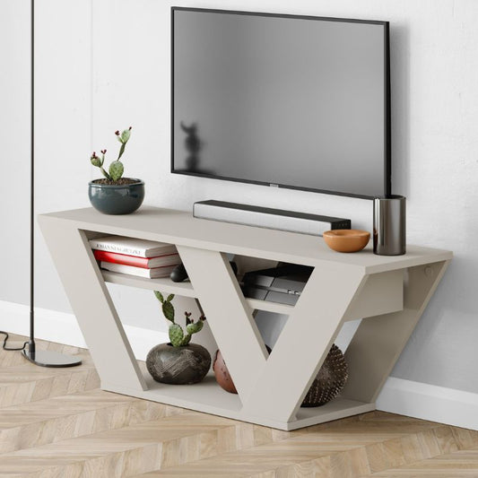 Έπιπλο Τηλεόρασης Pipralla Χρώμα Sandstone 110x30x40