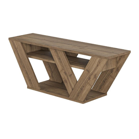 Έπιπλο Τηλεόρασης Pipralla Χρώμα Ανοιχτό Καρυδί 110x30x40