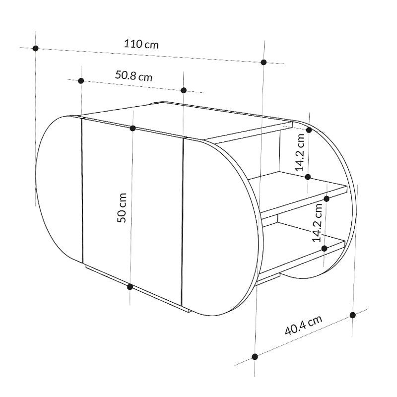 Παπουτσοθήκη Pozy Χρώμα Black Bute 110X40,4X50