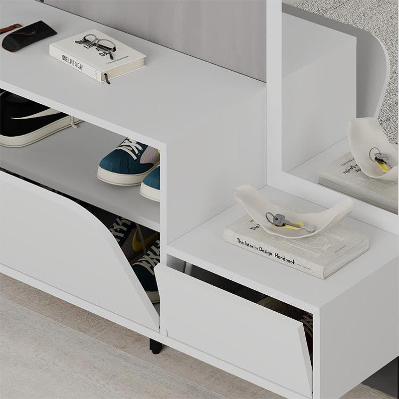 Έπιπλο Εισόδου Mila με Κρεμάστρα Χρώμα Λευκό 120x37x171,6