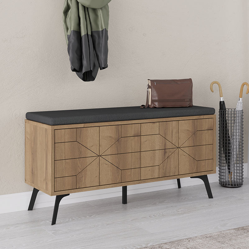 Παπουτσοθήκη Dune Χρώμα Ανοιχτό Καφέ 107x35x55