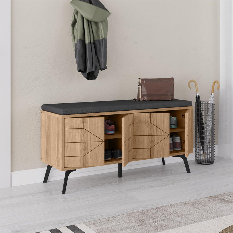 Shoe Cabinet Dune Sapphire Oak 107x35x55