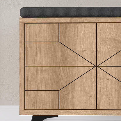 Shoe Cabinet Dune Sapphire Oak 107x35x55