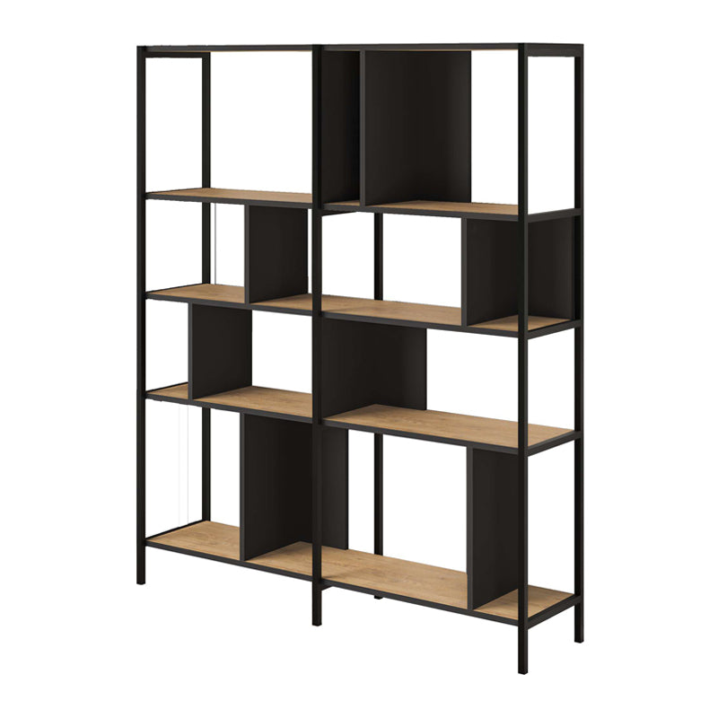 Βιβλιοθήκη Maxi Χρώμα Sapphire Oak - Silky Black 144x35x175