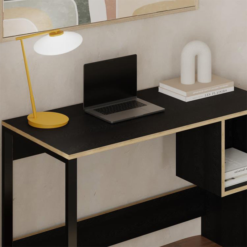 Γραφείο Εργασίας Cubo Χρώμα Black Wood 110x50x75