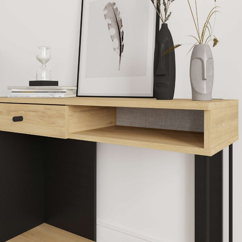 Κονσόλα Sirius Χρώμα Sapphire Oak - Silky Black 100x35x79