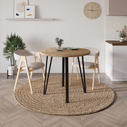 Τραπέζι Xana Χρώμα Sepet Oak Ø90x77,5