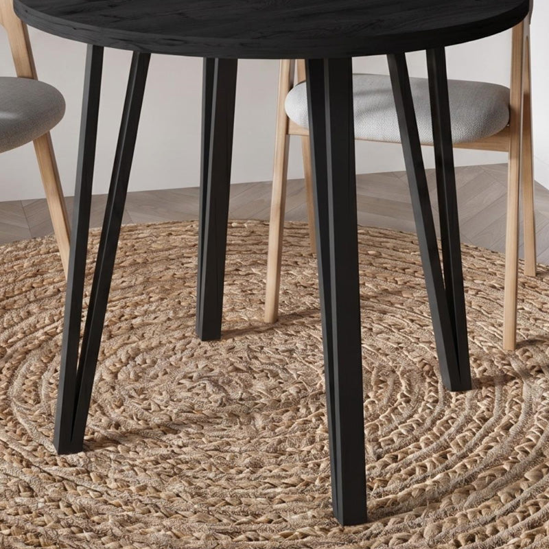 Table Xana Color Black Wood Ø90x77.5
