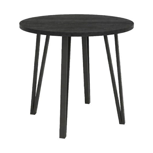 Τραπέζι Xana Χρώμα Black Wood Ø90x77,5